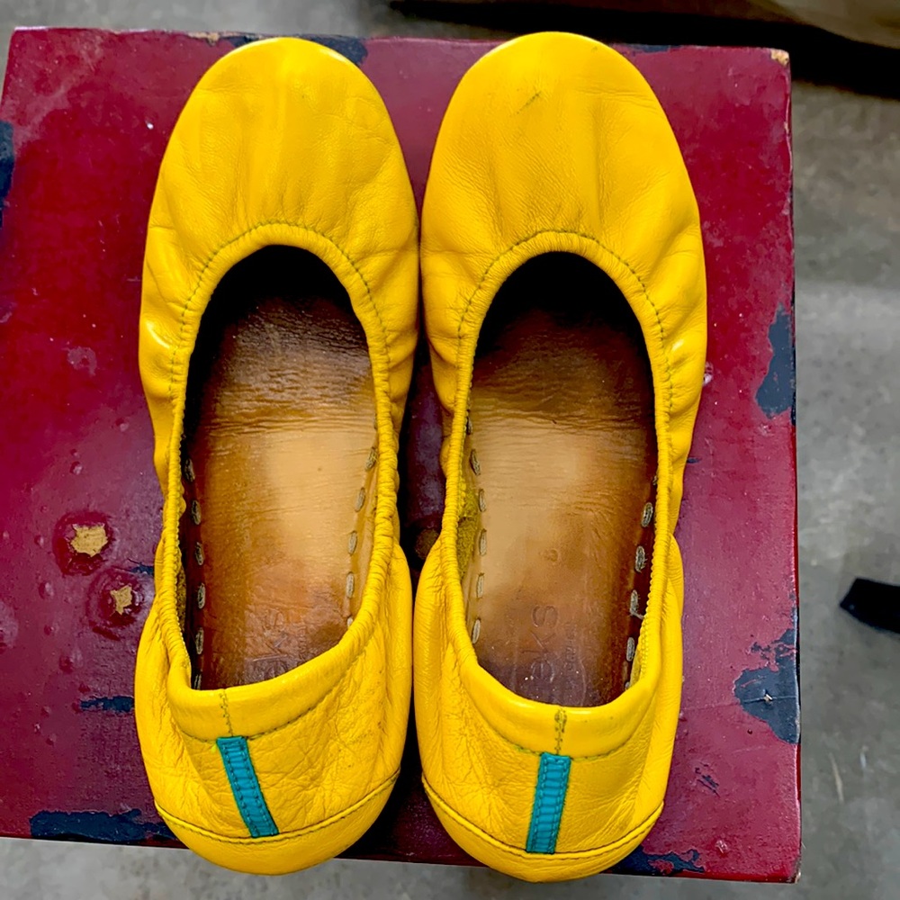 Tieks Mustard Yellow Flats
